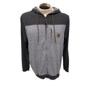 Tree Brand Supply Nomad Division Men’s Large Full Zip Hoodie Gray Two Tone